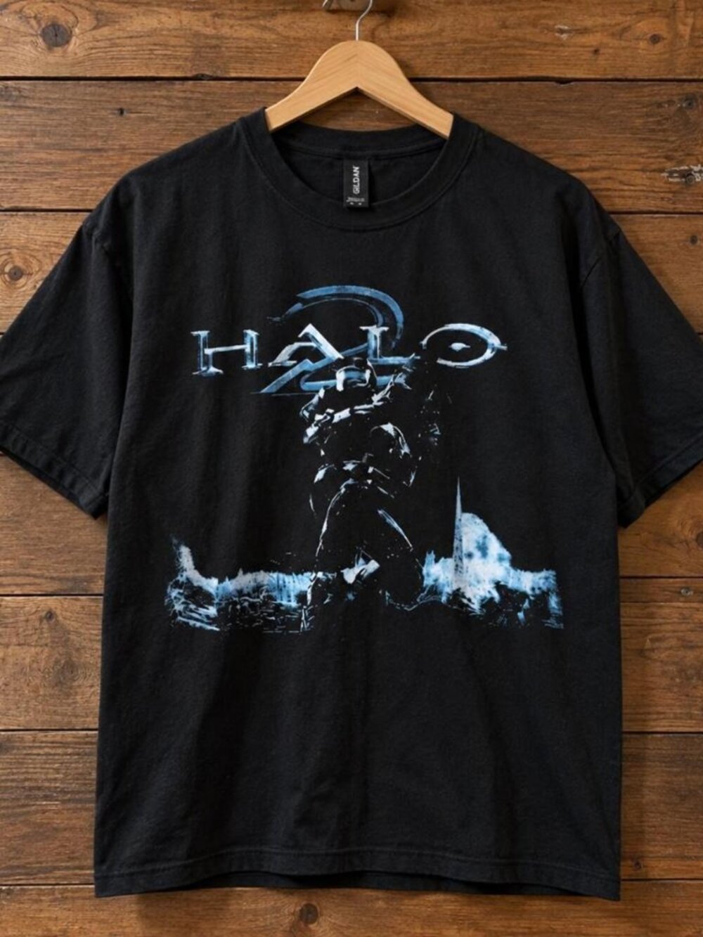 Sci-Fi Soldier Graphic T-Shirt – Dark Futuristic Gaming Style Tee